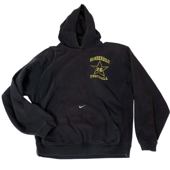 Nike Other - Vintage NIKE Vanderbilt Commodores Football Hoodie Middle Swoosh Pocket Medium